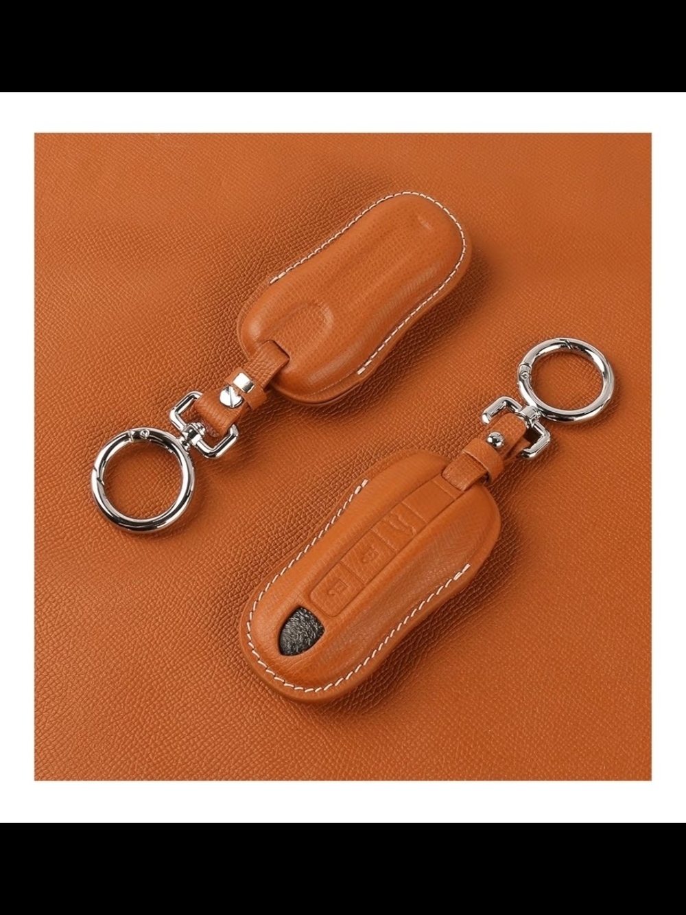 Porsche Cayenne Panamera 911 Genuine Leather Car Remote Key Fob Case Cover